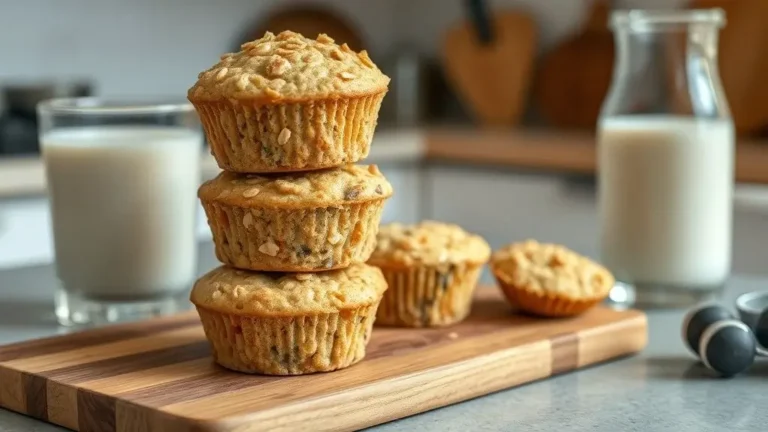 Simple Cottage Cheese Oatmeal Blender Muffins