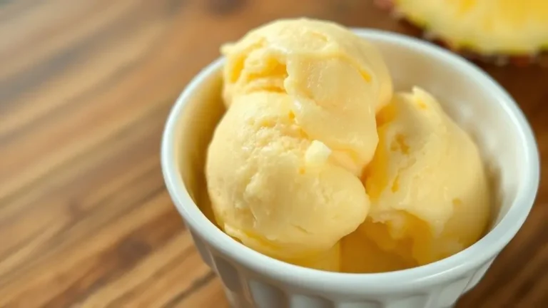 the best homemade pineapple ice cream
