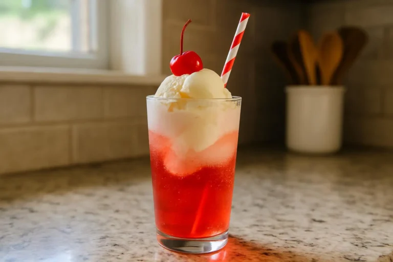 Shirley Temple Ice Cream Float Recipe