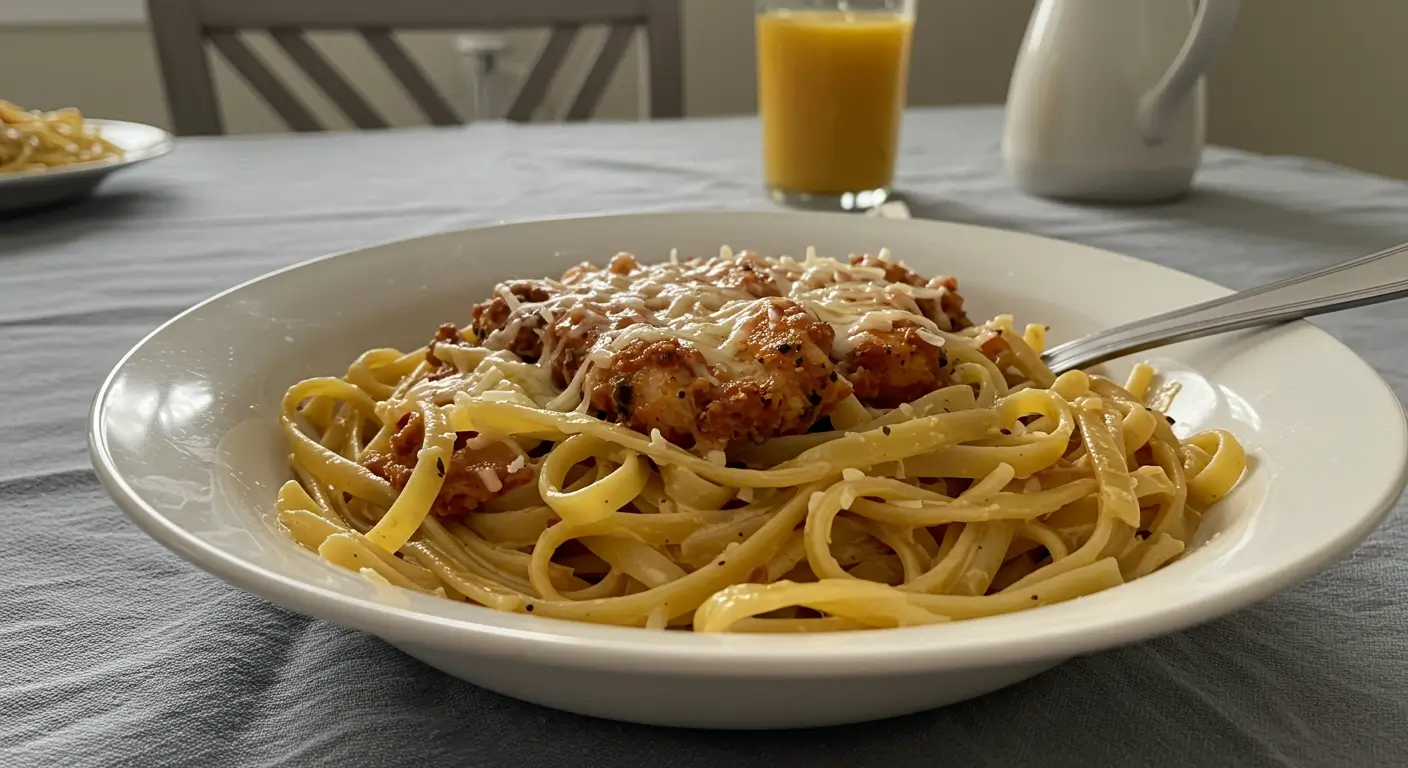 Garlic Parmesan Chicken Pasta