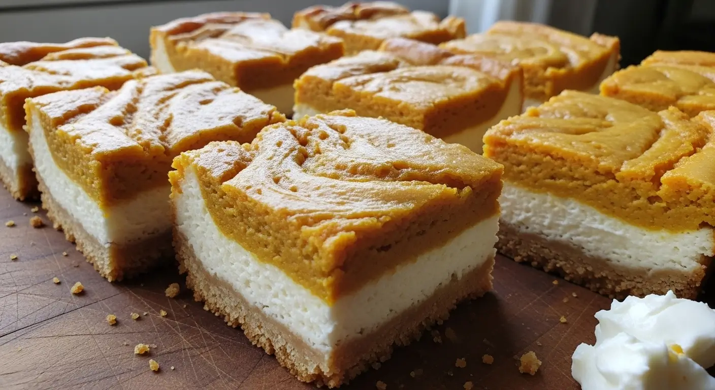 Pumpkin Cheesecake Bars