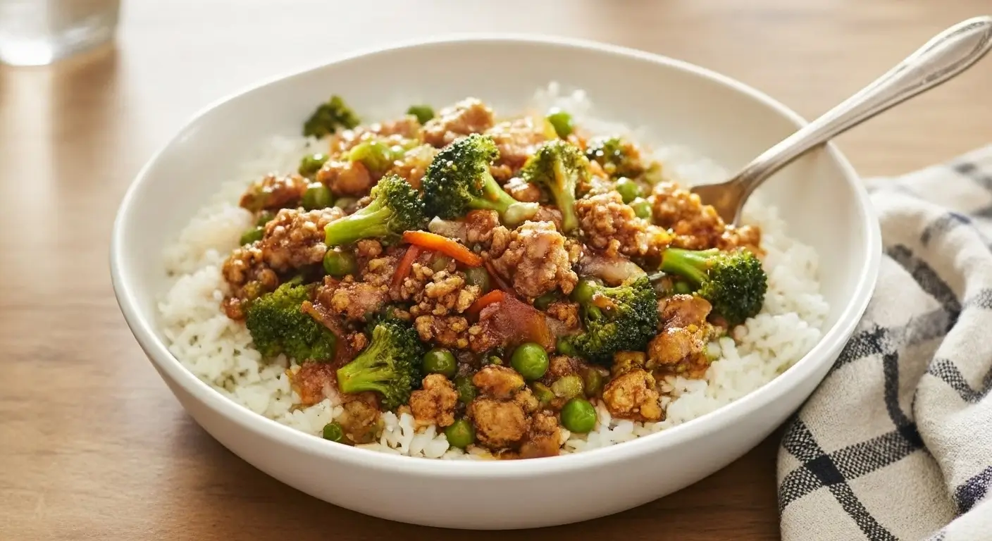 Teriyaki Ground Turkey Bowl