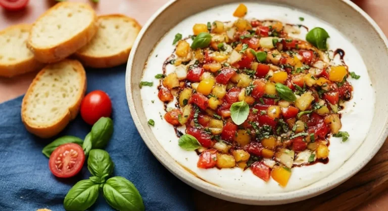 The Best Whipped Feta Bruschetta Dip