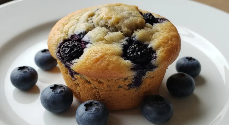 Greek Yogurt Blueberry Protein Muffins