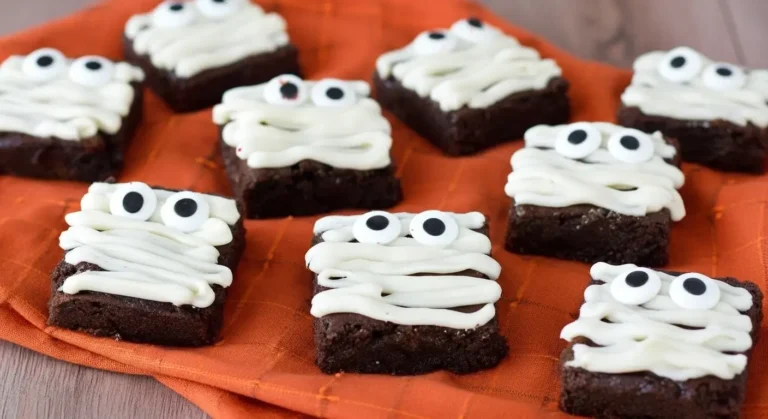 Halloween Mummy Brownies